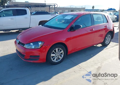 2017 Volkswagen Golf Tsi S 4-Door/Tsi Wolfsburg Edition 4-Door из США, поврежденный, VIN 3VW117AU3HM031261